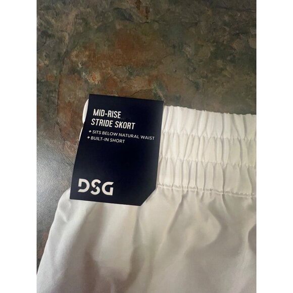 DSG Womens Mid-Rise Stride Skort X-Small White New‎ With Tags - Picture 3 of 9
